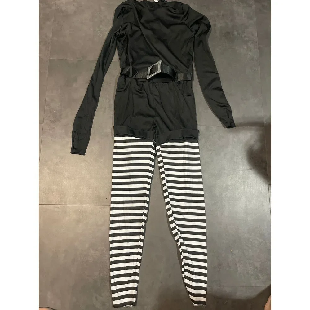 Alice The‎ Psycho Costume Set - Stunning Black & White Polyester Design H-638